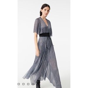Maje Jacquard Print Scarf Dress